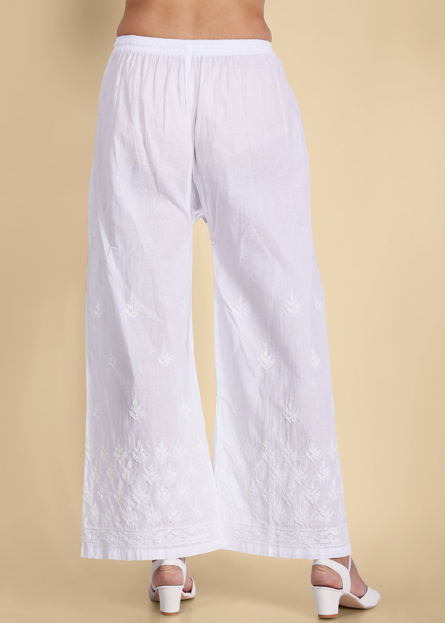 Shabnam Cotton Hand Embroidered Plazo.
