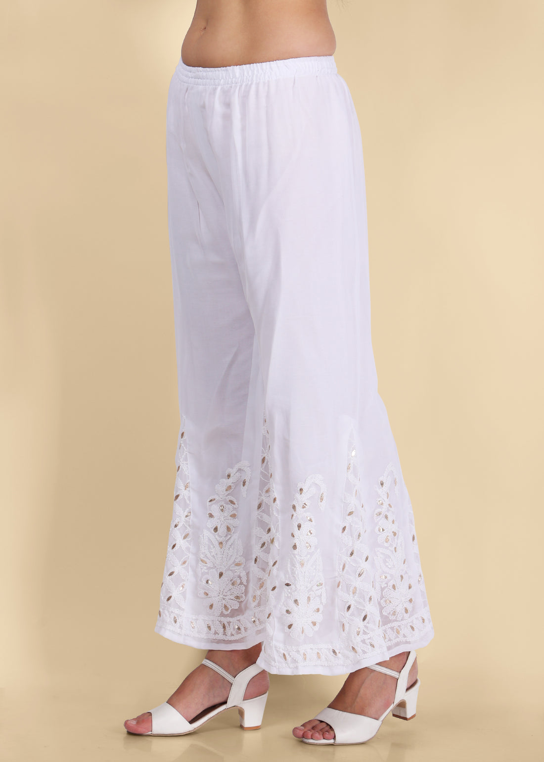 Nasreen Gota patti kalidar Sharara Plazo.