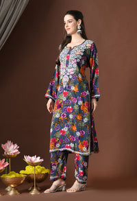 Navy Blue / Pink / Orange