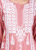 Beautiful Lucknow Chikankari Ethnic Kurta -Modal Fabric.