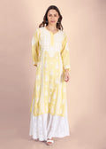 Beautiful Lucknow Chikankari Ethnic Kurta -Modal Fabric.