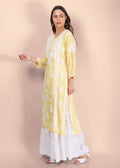 Beautiful Lucknow Chikankari Ethnic Kurta -Modal Fabric.